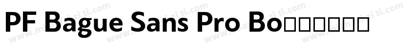 PF Bague Sans Pro Bo字体转换